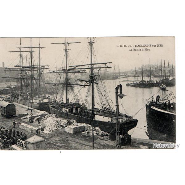 CPA - Marine BOULOGNE SUR MER LE BASSIN A FLOT N080