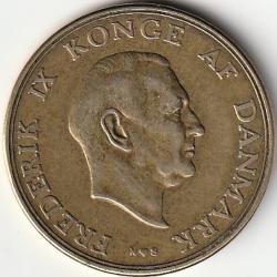 Pièce de Monnaie Danemark  2 kroner - Frederik IX 1952
