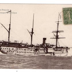 CPA - MARINE MILITAIRE FRANCAISE - VINH LONG transport de I Classe guerre 1914 - 18 N°013