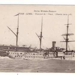 CPA - MARINE MILITAIRE FRANCAISE - VINH LONG transport de I Classe guerre 1914 - 18 N°327