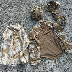 Lot Casque MK6 + Ensemble DPM sable  armée Anglaise