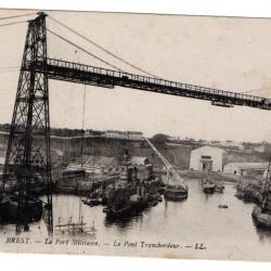 CPA - BREST LE PORT MILITAIRE LE PONT TRANSBRDEUR   N°336