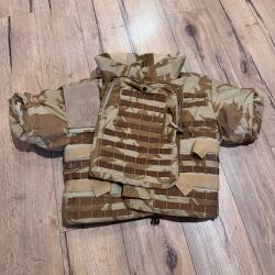 GILET PARE BALLES DESERT TOUT EN KEVLAR T3 + 2 PLAQUES POLYETHYLENE CONTRE ARMES DE GUERRE