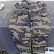 Pantalon Treillis Militaire Français F2 Camouflage - Taille 42 En Coton/polyester