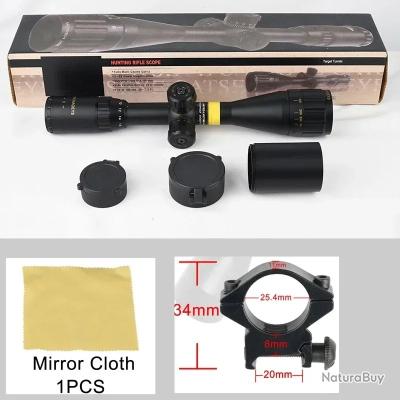 Lunette De Visée SPINA OPTICS 4x20 – Double Poignée Et Monture Picatinny – Étanche Anti-Buée – Chasse Et Tir