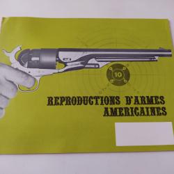 Catalogue Publicité reproduction d'armes américaines . Revolver Colt Yankee Colt Navy 1851 Remington