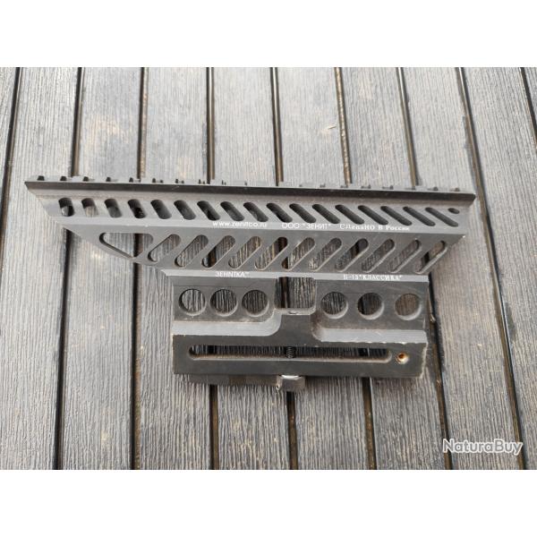 Support latral metal rail picatinny ZENITCO RUSSE AK47 AK74