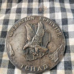 Médaillon commémoratif de l'Opération Epervier au Tchad