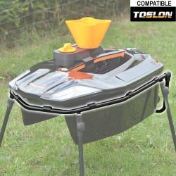 Support Bateau Bait Boat Pod Basic Inox Noir pour Toslon X-Boat