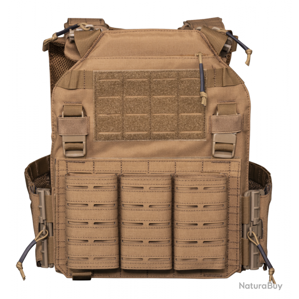VESTE PORTE PLAQUES 600D QUICK DETACH COYOTE