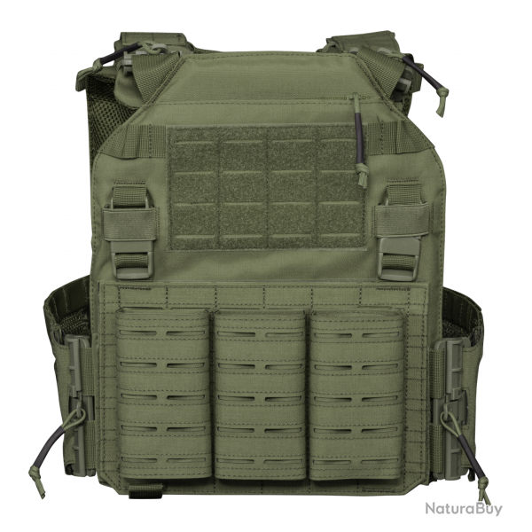 VESTE PORTE PLAQUES 600D QUICK DETACH OD
