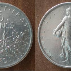 France 5 Francs 1965 Semeuse Franc Argent Frcs Frs Frc Piece