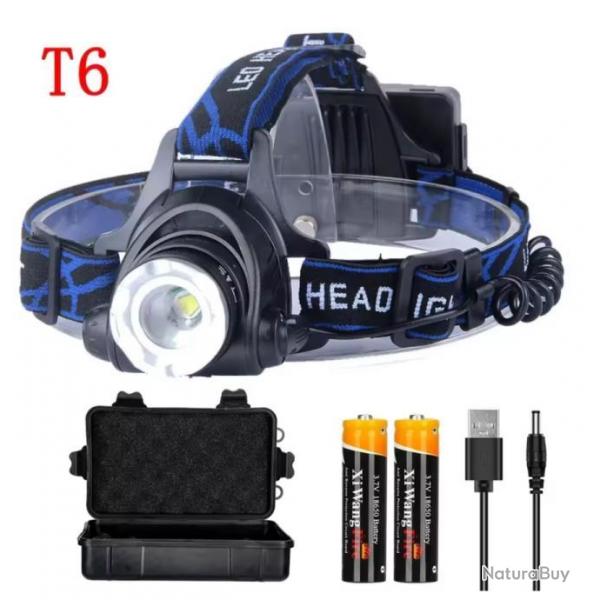 ENCHERE......TOP Lampe Frontale LED 10 000 lumens, rechargeable, avec batterie ...