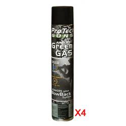 ProTechGuns Green Gas 1000ml (Lot de 4)