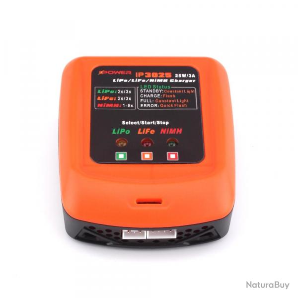 IPower Chargeur de Batterie IP3025 (NiMh / LiPo / LiFePo4)
