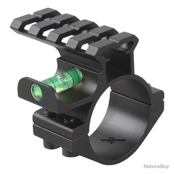 Vector Optics Anneau 30/25.4mm avec Rail et Niveau  Bulle