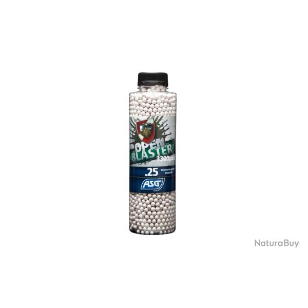 ASG Billes Bio Open Blaster 0.25g (Bouteille de 3300 Bbs)