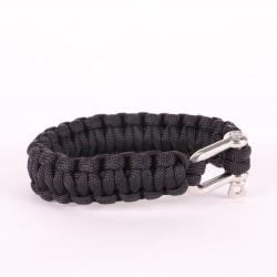 Element Bracelet Safety Rope Survival (Noir)