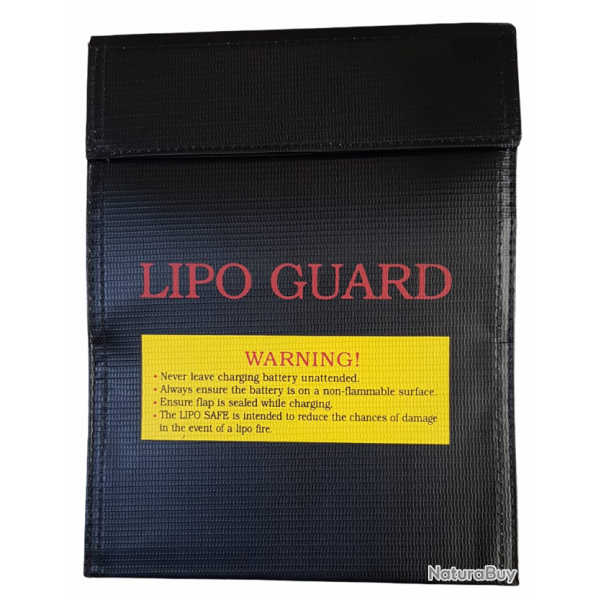 Sac de Charge LiPo Guard 18x23 Noir