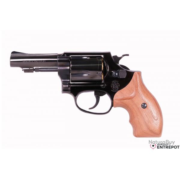 Marushin S&W M36 3inch Wood grip W-Deep BLACK ABS