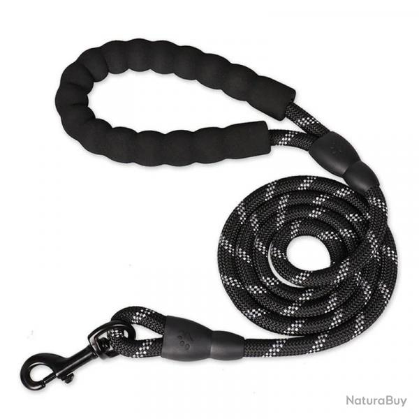 LAISSE CHIEN 150cm AVEC POIGNE EN NOPRNE - LIVRAISON GRATUITE