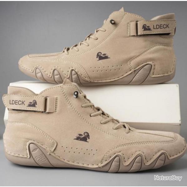 top ENCHERE BASKET Montante Daim et cuir, souple et confortable du 38 au 48 au choix ........