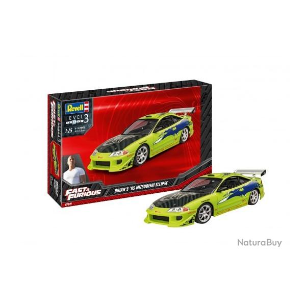 Fast & furious Mitsubishi Eclipse '95 Brian 1/25 | Revell (0000 3386) - Maquette  monter
