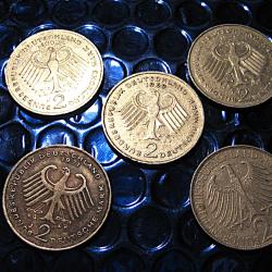 Allemagne piece de 2 deutsches mark  années disponibles 1947-1958-1969-1971 -1992 ttb