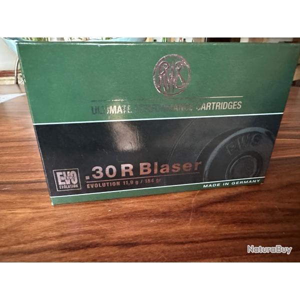 VENDS 1 BOITE DE BALLES SUPER EFFICACES RWS EVO  CAL 30R BLASER