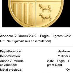 andorre 2 diners 2012 eagle 1g  