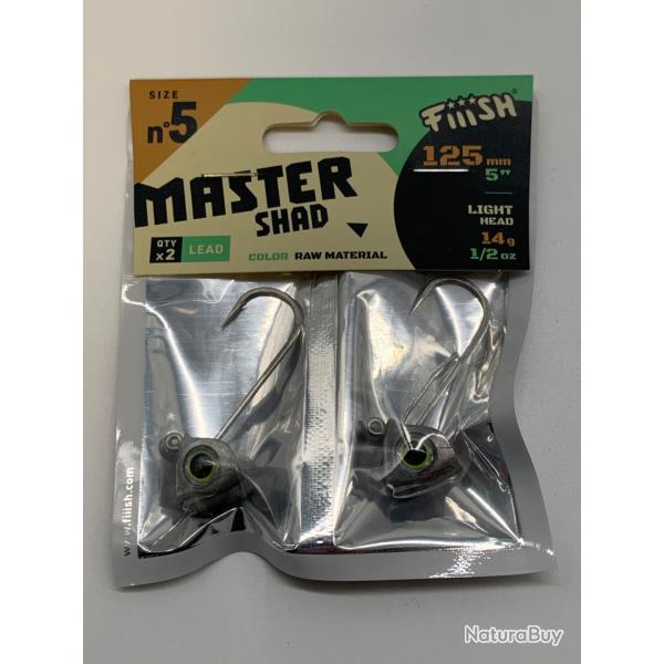 Tte plombe master shad 125 light head 14g couleur raw material