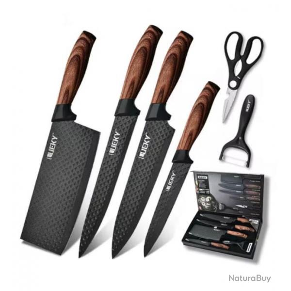 SUPER  ENCHERE SUPER Coffret couteaux de cuisine....