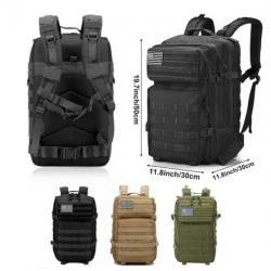 TOP ENCHERE Sac à Dos militaire 50 Litres Noir, Beige ou vert au choix .....