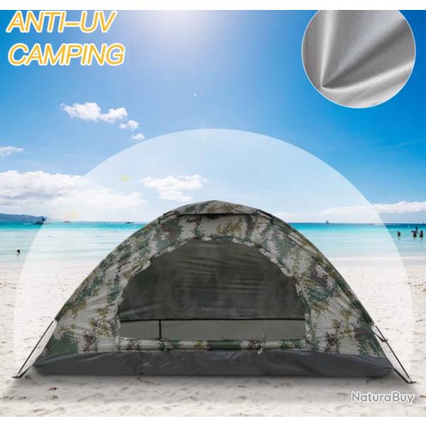 Tente Camping 1/2 Personnes Plage Pliable Randonne Etanche Anti UV UPF 30 + Plage Livraison Offerte