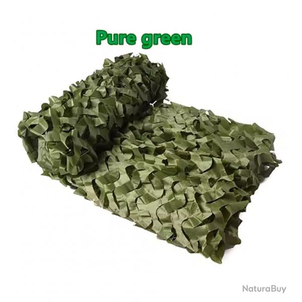 Filet de camouflage militaire Oxford 210D Chasse jardin Rsistant raliste Vert 2X3 M