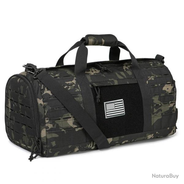 Sac de Sport Tactique Militaire 40L Rsistant Impermable Polyvalent Voyage Randonne Camouflage