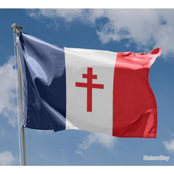 Drapeau Franais Croix de Lorraine 150cm - SKX INDUSTRIES