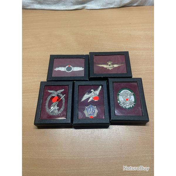 Lot de 5 insignes REPRO allemande ww2