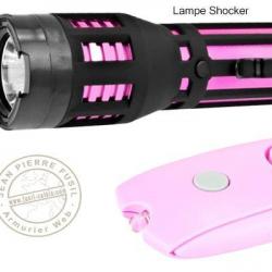 Pack anti-agression : Shocker, alarme et spray poivre Rose