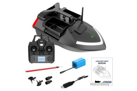 Bateau Appât Télécommandé Avec Sondeur Et GPS | Portée 600m, Capacité 8kg | Pour Pêche En Mer Et Lac