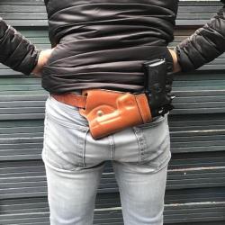 Pour BERETTA 92 et autres PA, étui port horizontal