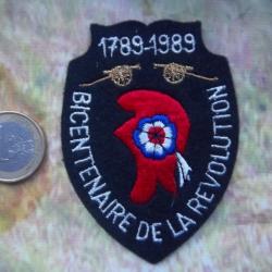 écusson collection bicentenaire de la révolution insigne tissu vintage