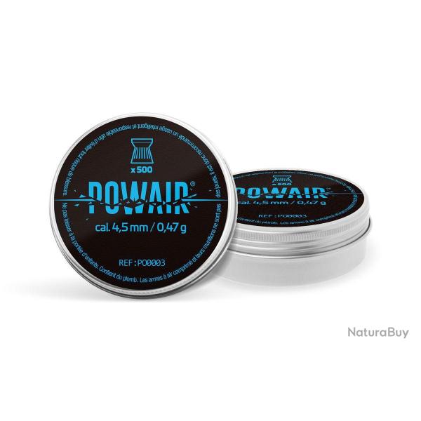 PLOMBS PLATS POWAIR C4.5 X 500 carabine 4.5 LIV OFFERTE 2