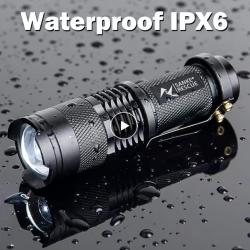 ENCHERE..Lampe de poche tactique Étanche IPX6....