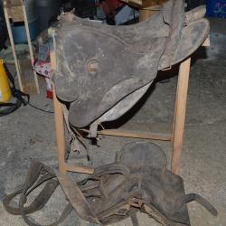 Selle militaire Français WW1 Poilu 1914/1918 1939/1945 French Cavalerie Militaria