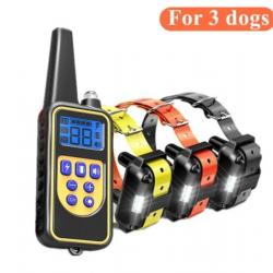 TOP ENCHERE.....COLLIER DE DRESSAGE 3 chiens ....800 METRES Étanche..