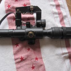LUNETTE DE VISEE   1/4  MOA   AVEC POINT LUMINEUX