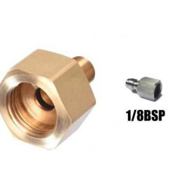Adaptateur de remplissage Feinwerkbau vers 1/8 BSP + adaptateur quick connect