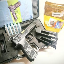 Pistolet GBB CZ P09 GOLD Optic Ready ASG GAZ et C02 6mm Airsoft