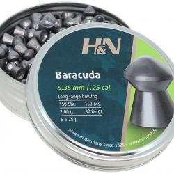 200 Plombs Baracuda 6.35mm H&N
